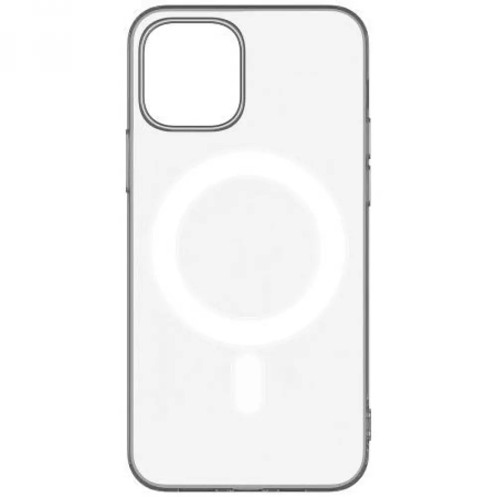Накладка силиконовая Breaking MagSafe для iPhone 12 Pro Max (Прозрачный) 43101
