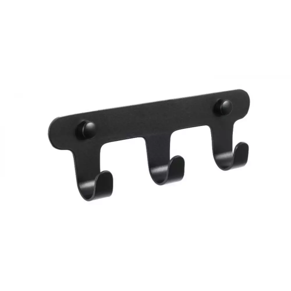 Планка 3 крючка Fixsen FX-805В-3 черная
