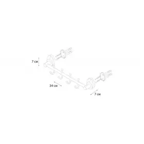 Планка 4 крючка Fixsen Europa (FX-21805-4)
