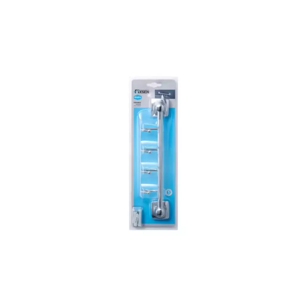 Планка 4 крючка Fixsen Kvadro (FX-61305B-4)