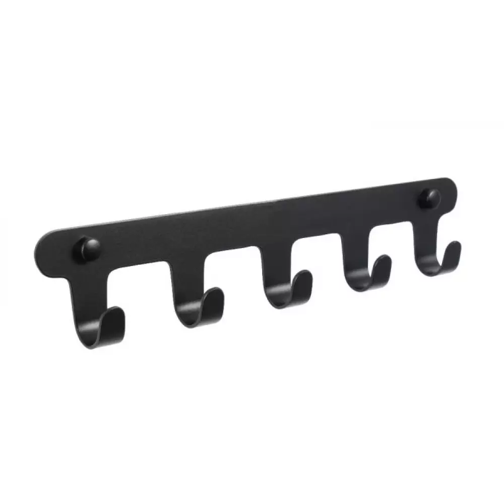 Планка 5 крючков Fixsen FX-805В-5 черная