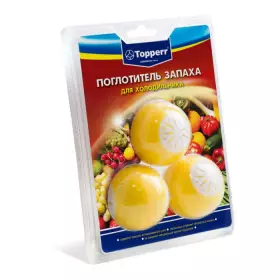 Поглотитель запаха для холодильника Topperr 3113 (три шара, наполненных активированным углем)