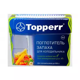 Topperr 3118 Поглотитель запаха для холодильника  (Зеленый чай/уголь)