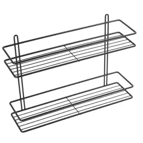 Полка прямая Fixsen FX-730В-2 двухэтажная черная