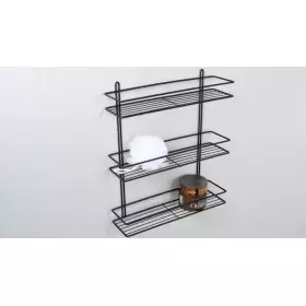 Полка прямая Fixsen FX-730В-3 трехэтажная черная