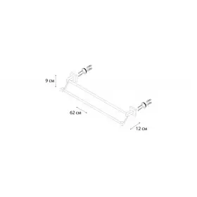 Полотенцедержатель Fixsen Metra трубчатый (FX-11102) 60см