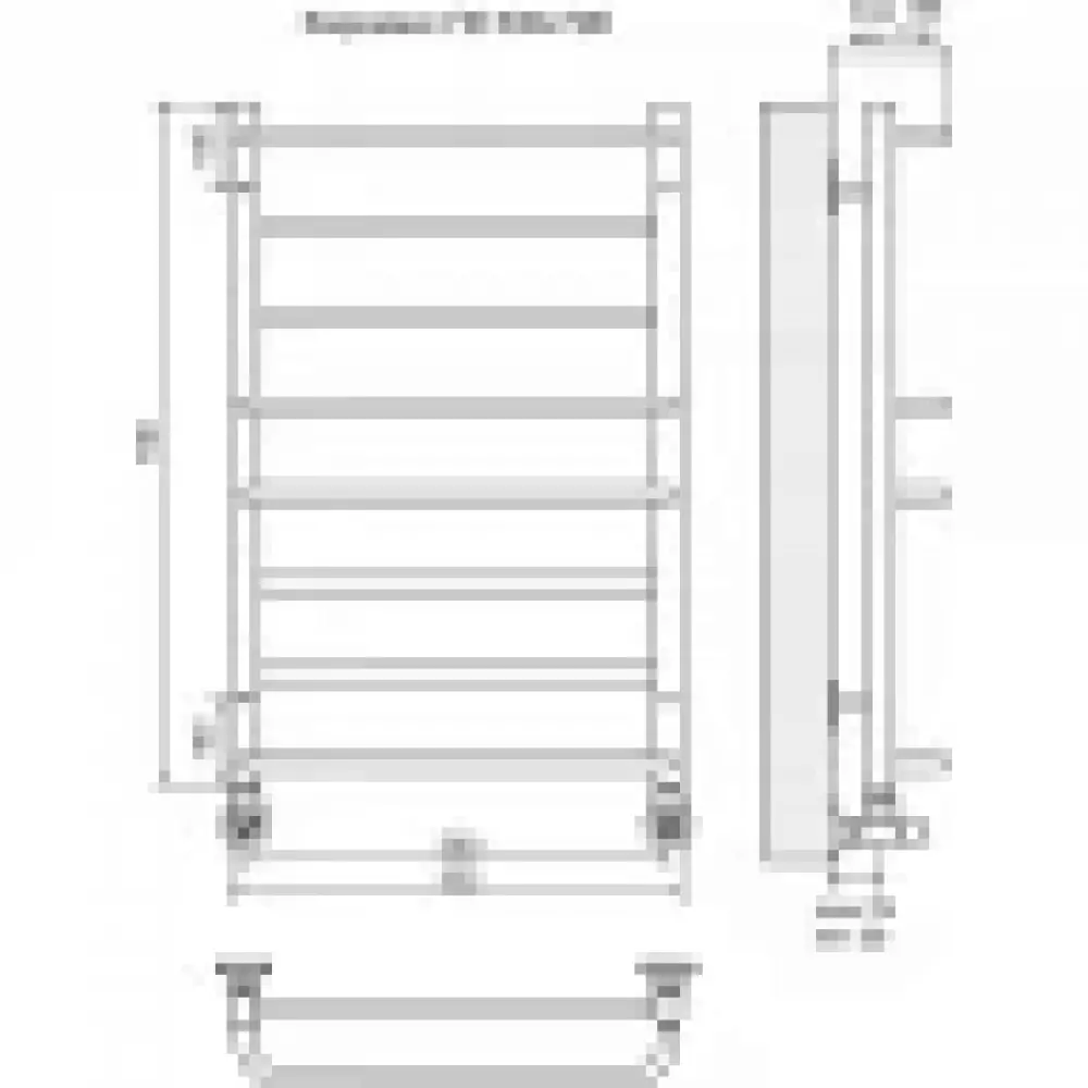 Полотенцесушитель Terminus Евромикс П8 500*800 черный (4670030723123)