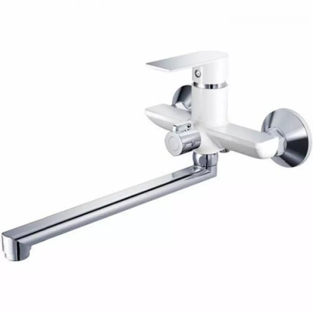 Смеситель для ванны Haiba HB22505-8, белый/хром
