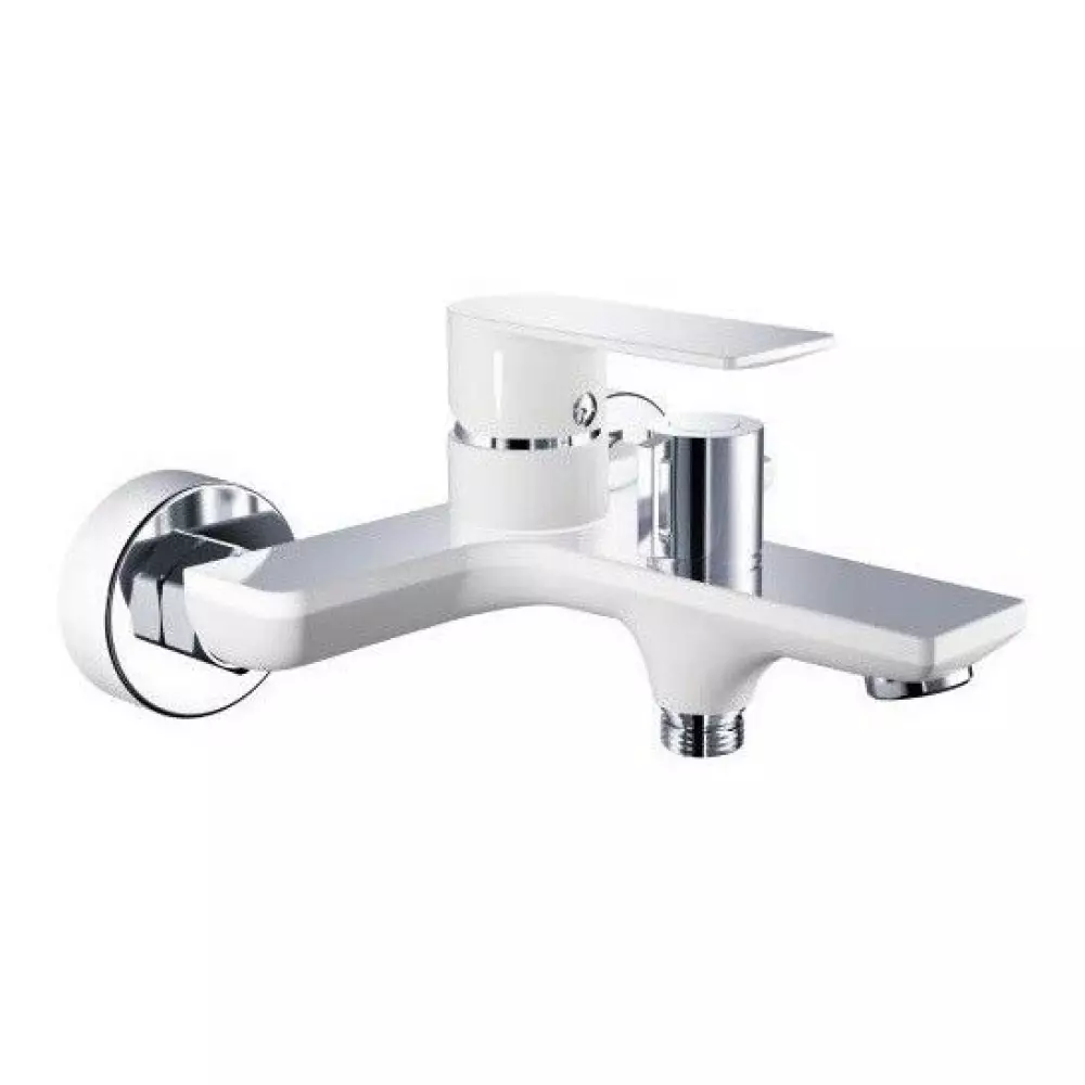 Смеситель для ванны Haiba HB60505-8, белый/хром