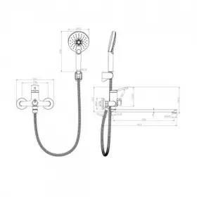 Смеситель для ванны Lemark LM3851C, хром