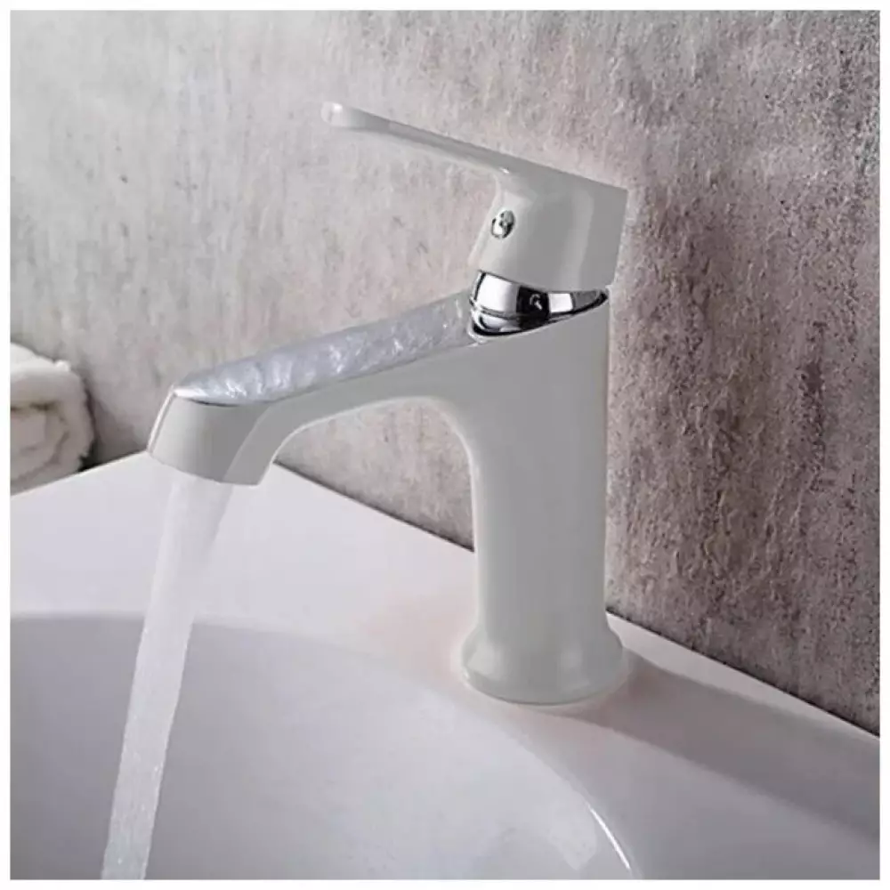 Смеситель для раковины Haiba HB10804, белый/хром