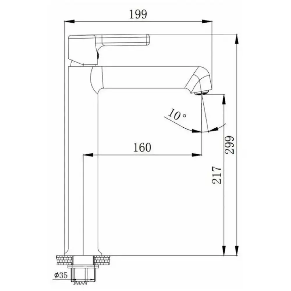 Смеситель для раковины Haiba HB11814, хром