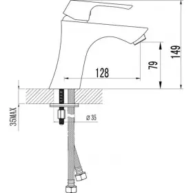 Смеситель для раковины Lemark LM4506C, SEDAL