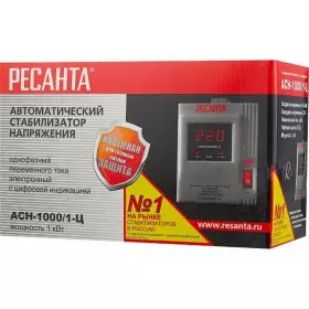Стабилизатор напряжения Ресанта 1 кВт (140-260В) АСН-1000/1-Ц