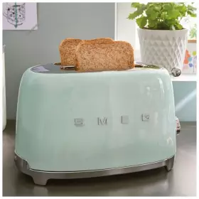 Тостер SMEG TSF01PGEU, пастельный зеленый 