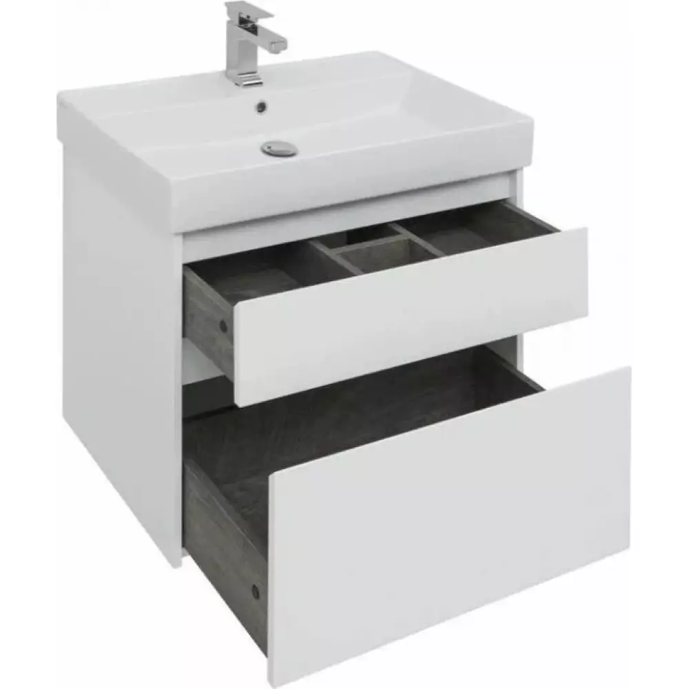 Тумба Aquanet Nova Lite 75 2 ящ. цв. белый глянец (242272)