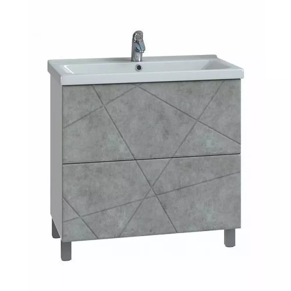 Тумба Vigo Geometry 80 бетон под умывальник 9696 (80)