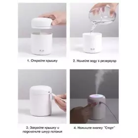 Увлажнитель воздуха Humidifier Colorful 30-45ml розовый