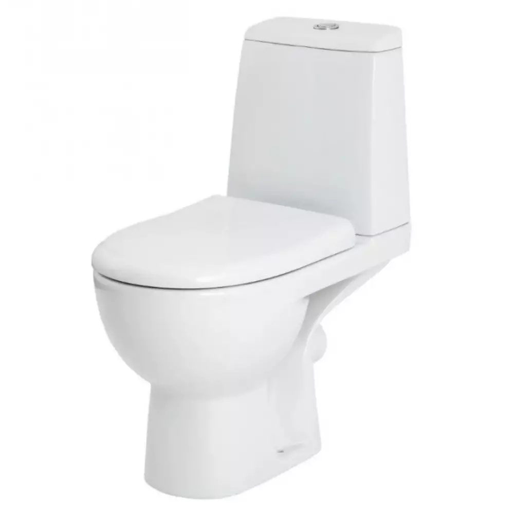 Унитаз компакт Kirovit Бриг (КСФ) белый, микролифт (31279)