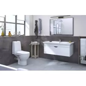 Унитаз компакт Kirovit Бриг (КСФ) белый, микролифт (31279)