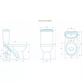 Унитаз компакт Комфорт люкс (КСФ) белый (23677)
