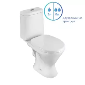 Унитаз компакт Santeri Грация белый (1P2103S0000BF)