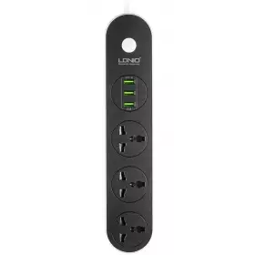 Фильтр сетевой Ldnio SC3301 3 розетки 3 usb 3.1a 1.6м