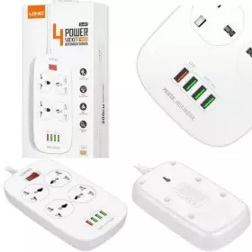 Фильтр сетевой Ldnio SC4407 4 розетки 4 usb QC3.0 2м