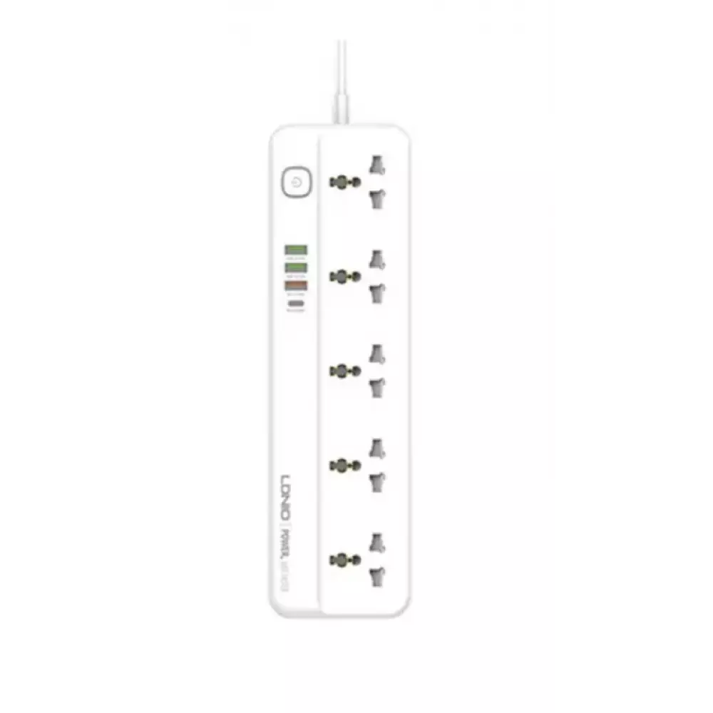 Фильтр сетевой Ldnio SC5415 5 розетки 3 usb QC3.0 2м