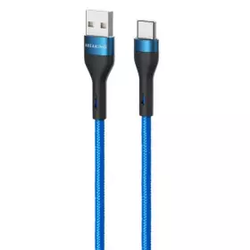 Кабель Breaking Tissue USB - Lightning, 3A, 1m. (Синий) 21452