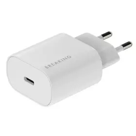 СЗУ Breaking WC15, USB-C, PD 25W, 3A+кабель USB-C белый 22235