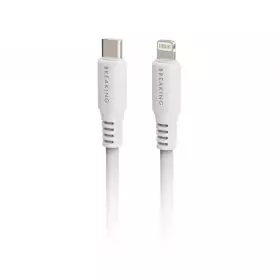 Кабель Breaking Soft Touch K21, USB-C Lightning, 3.0A 1м (Белый) 21353