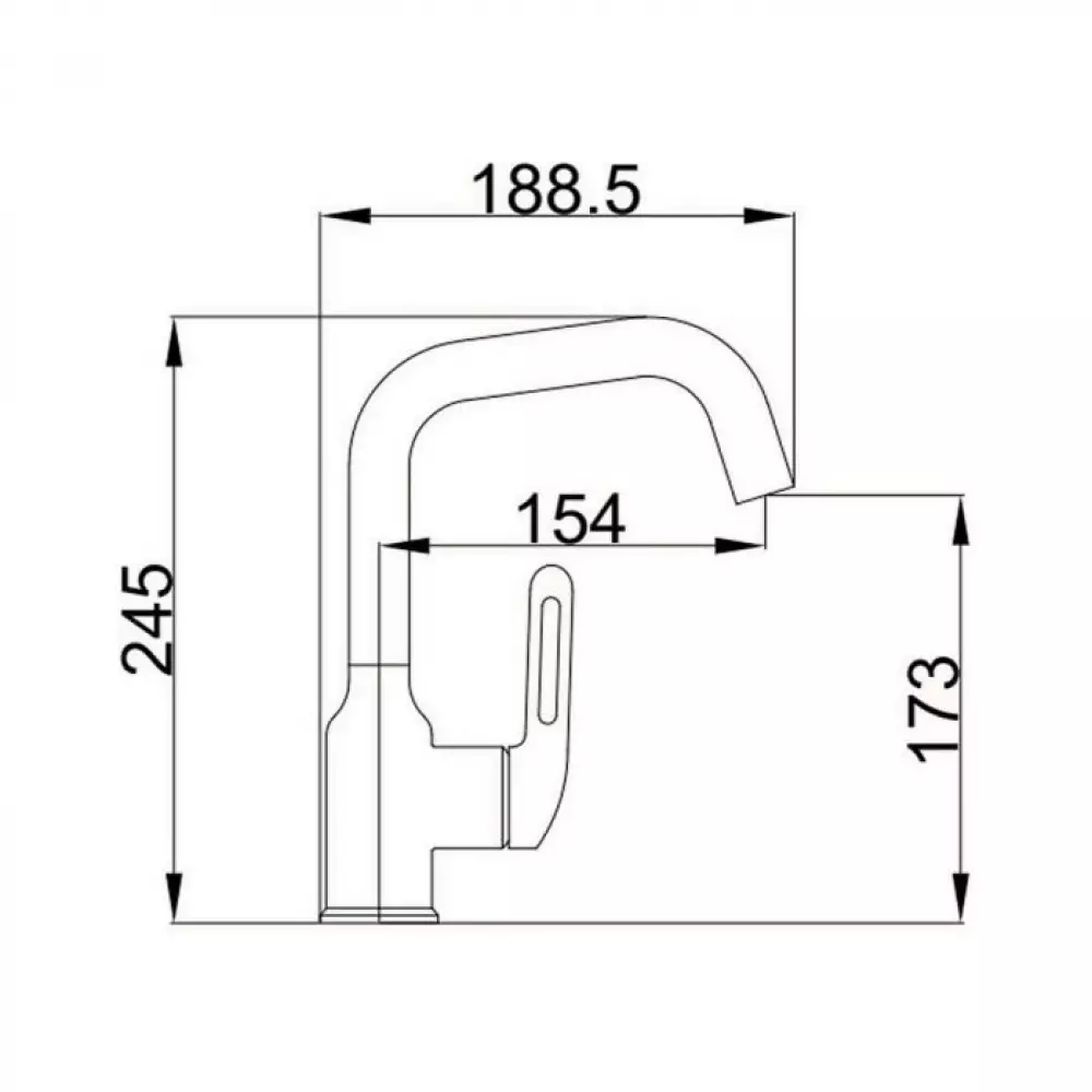 Смеситель для раковины Haiba HB10825, хром