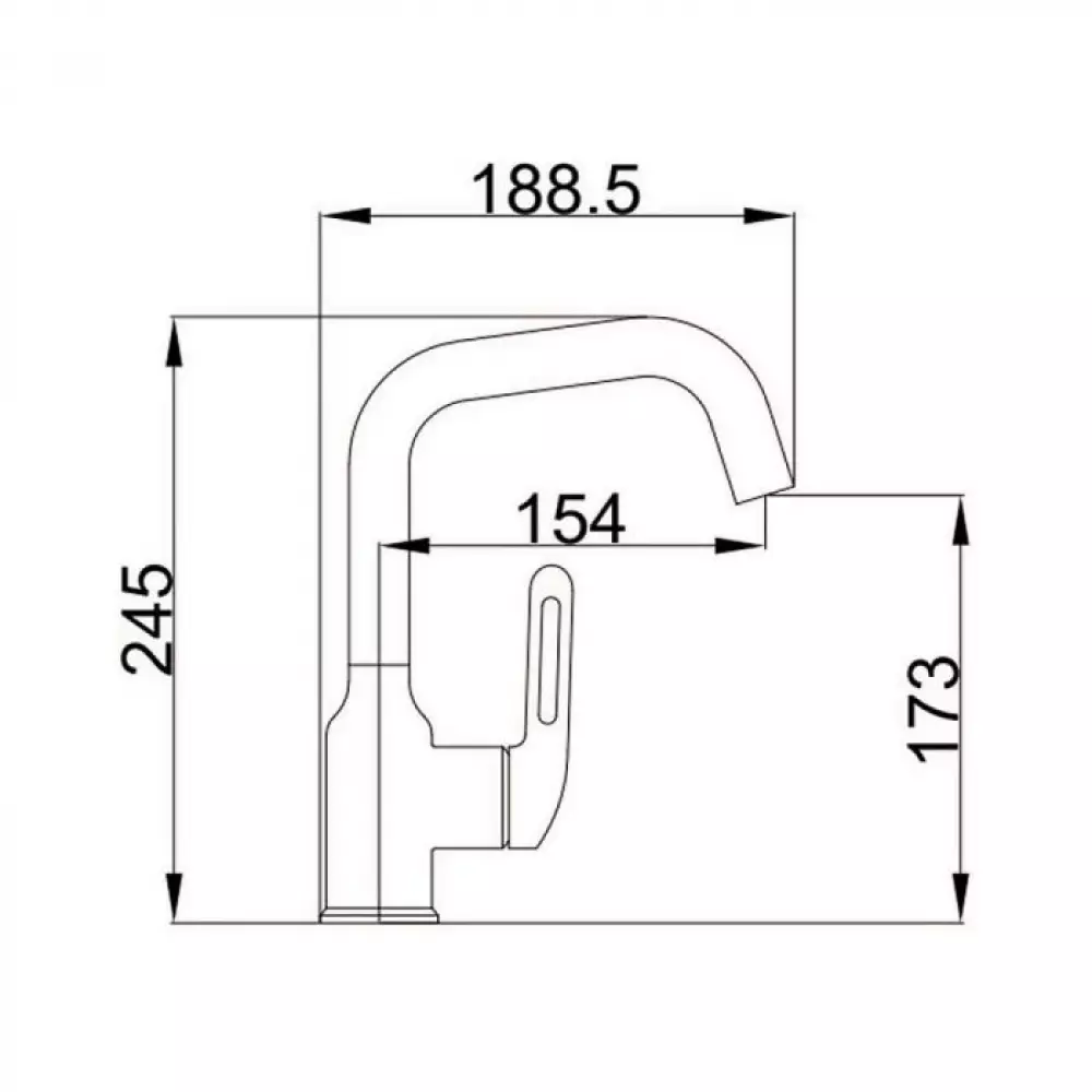 Смеситель для раковины Haiba HB10825-8, белый