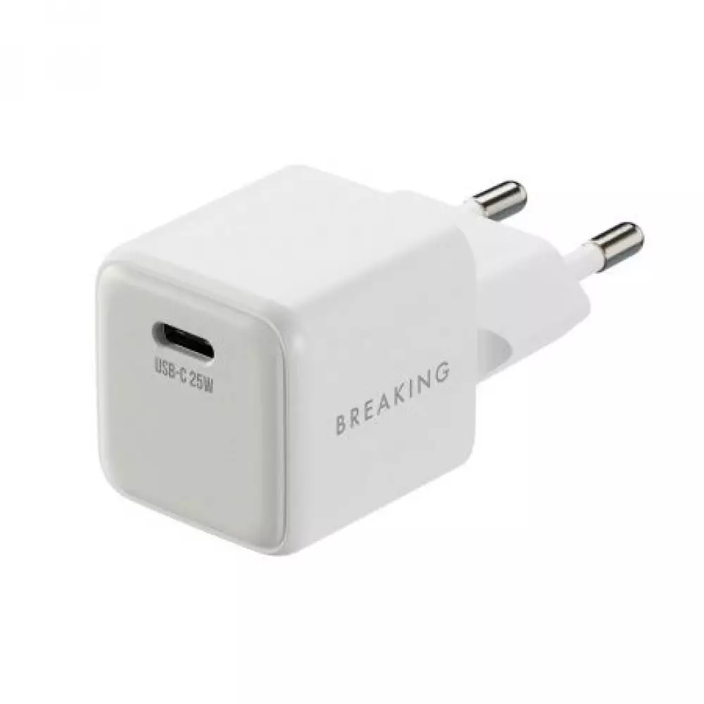 СЗУ Breaking P-10, USB-C, CaN 25W, 3A+кабель USB-C Lightning (Белый) 22246