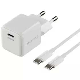 СЗУ Breaking P-11, USB-C, CaN 25W, 3A+кабель USB-C - USB-C (Белый) 22248