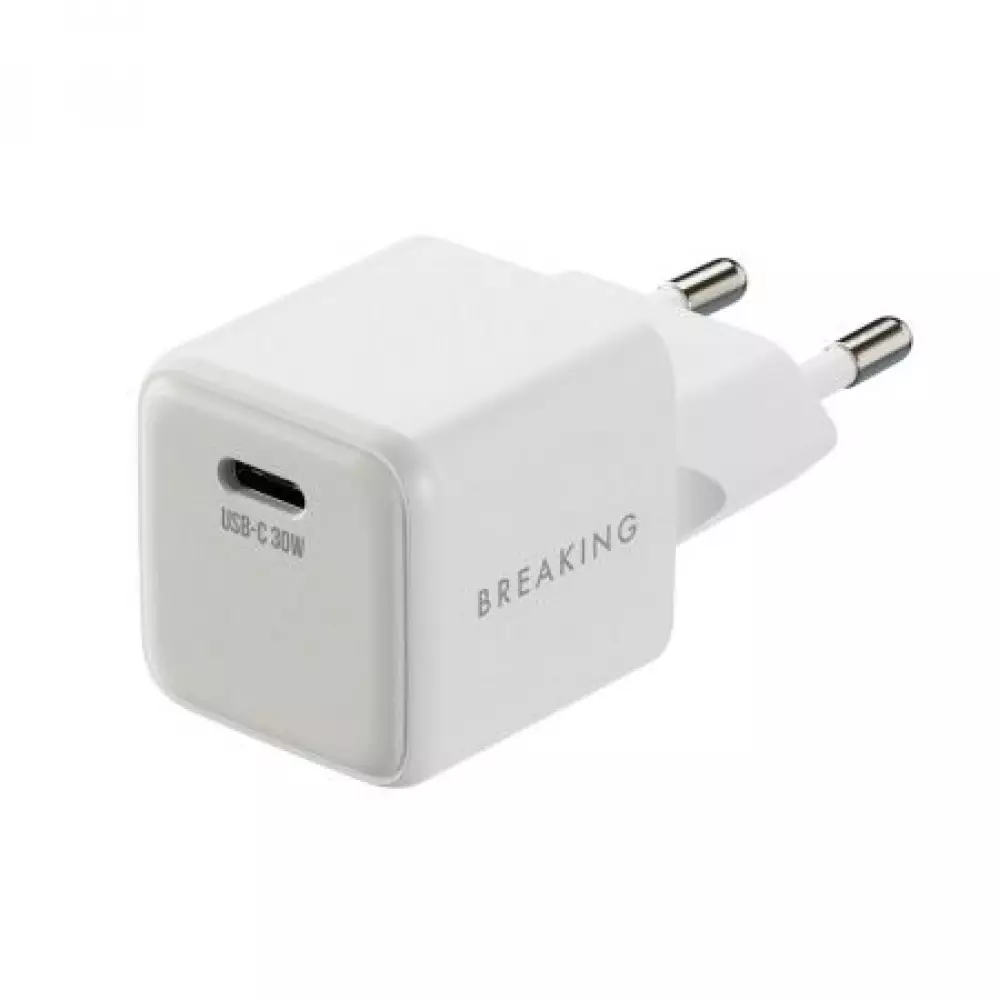 СЗУ Breaking P-12, USB-C, PD 30W, 3A белый 22250
