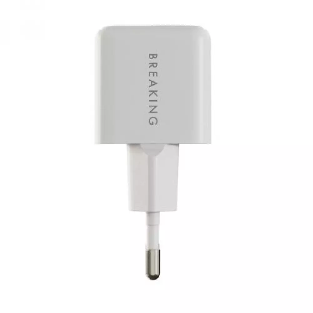 СЗУ Breaking P-12, USB-C, PD 30W, 3A белый 22250