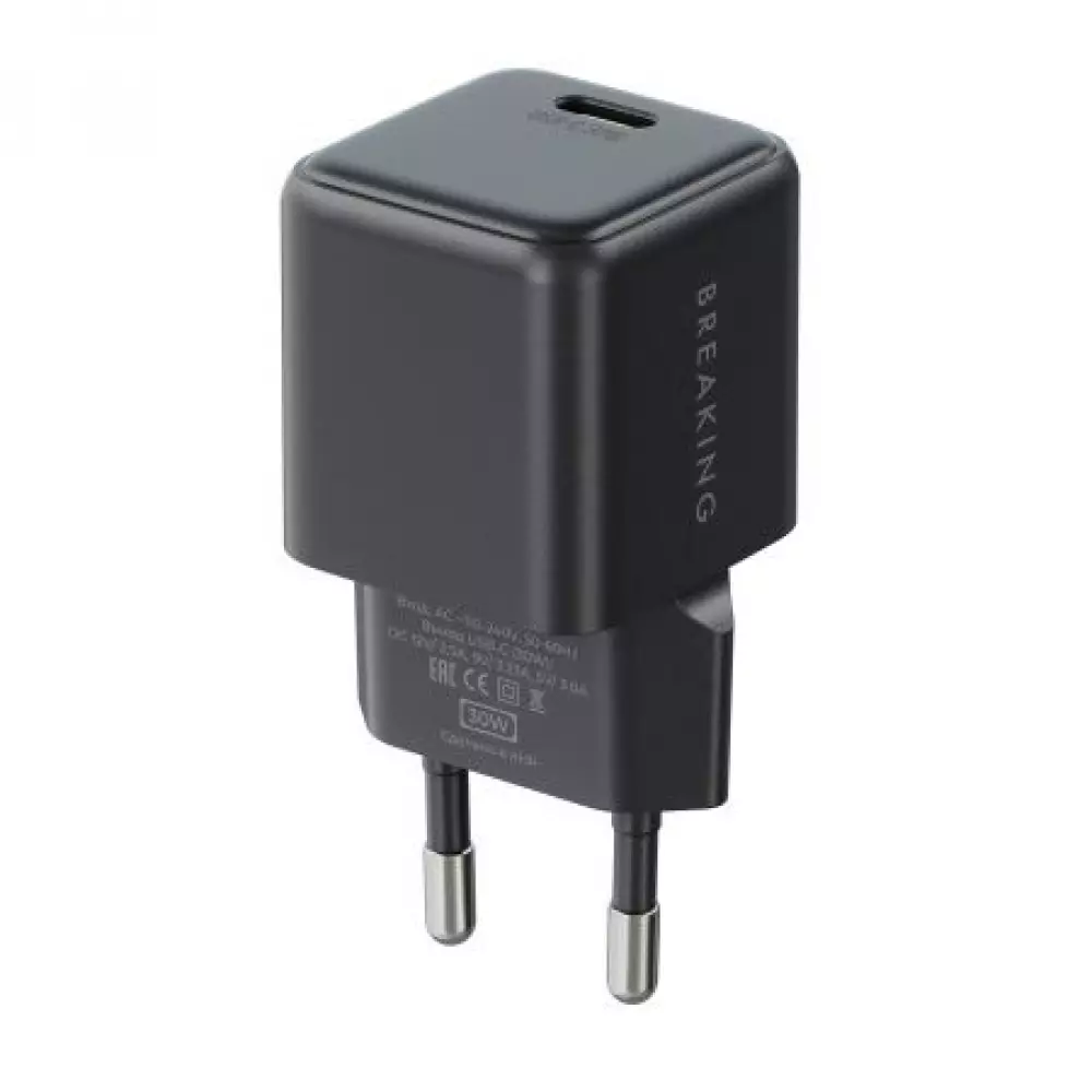 СЗУ Breaking P-12, USB-C, PD 30W, 3A черный 22251