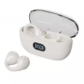 Беспроводная стереогарнитура Breaking BT-04 Clips, LED, Bluetooth 5.3 (Бежевый) 25536