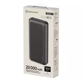Внешний аккумулятор Breaking P214, 2USB-A, 20 000 mAh, 2.1A, 10,5W (Черный) 27228