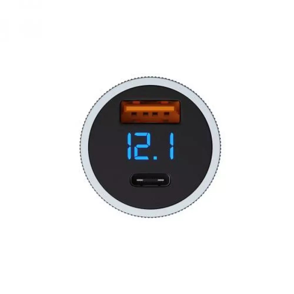 АЗУ Breaking C06, 1USB-A + USB-C, QC 3.0, PD 36W, Led steel (Графит) 23172