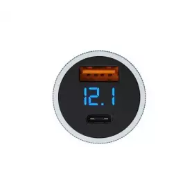 АЗУ Breaking C06, 1USB-A + USB-C, QC 3.0, PD 36W, Led steel (Графит) 23172
