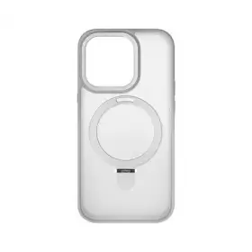Накладка пластиковая Breaking M01 Stand Style для iPhone 15 Pro (Серый) 43207