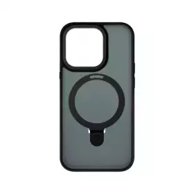 Накладка пластиковая Breaking M01 Stand Style для iPhone 15 Pro (Черный) 43209