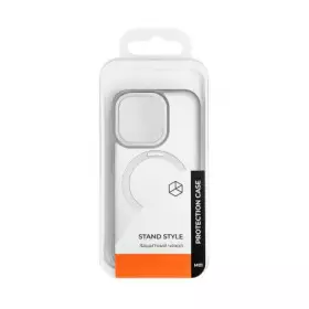 Накладка пластиковая Breaking M01 Stand Style для iPhone 15 Pro Max (Серый) 43211