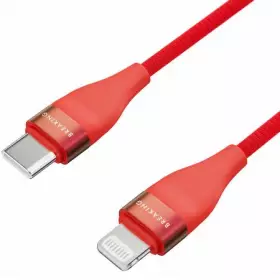 Кабель Breaking Nylon Type-C - Lightning 1m. (Красный) 21413