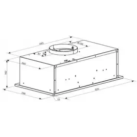 Встраиваемая вытяжка Oasis VM-52W 700 куб белая