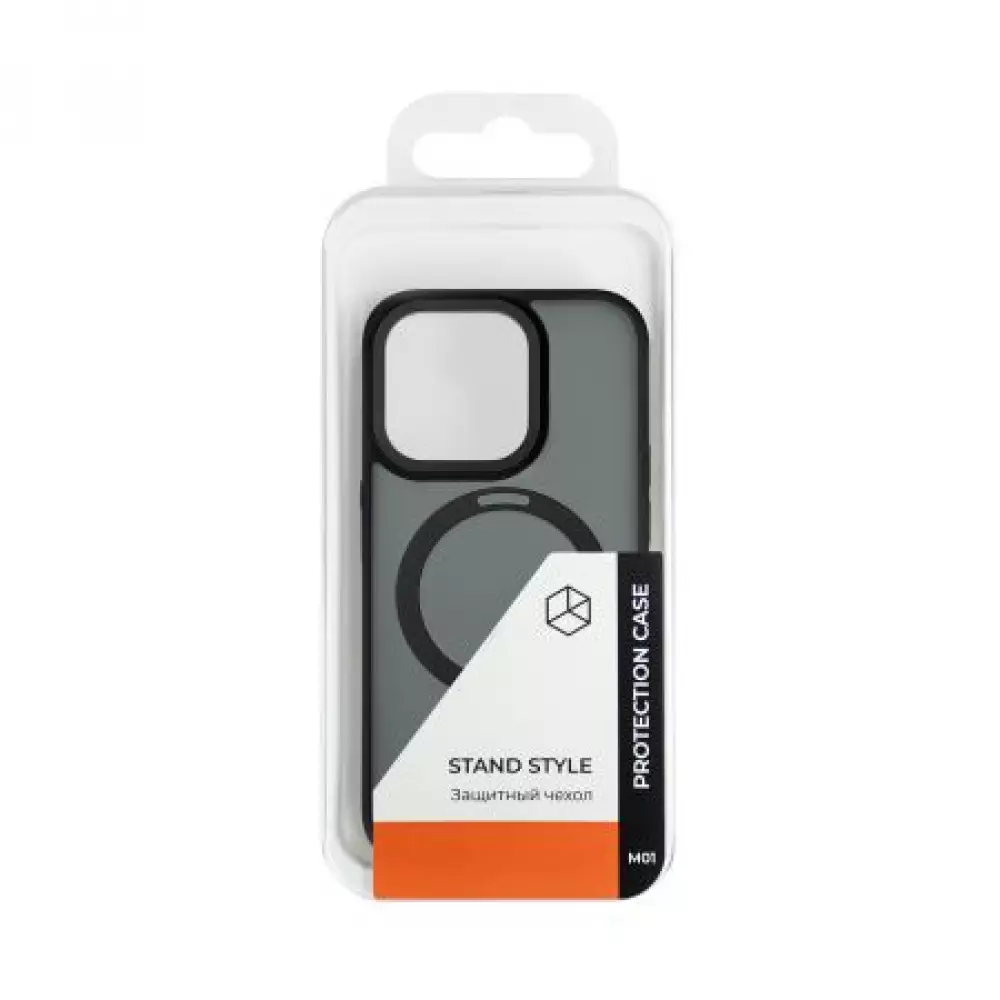 Чехол Stand Style Breaking MagSafe M01 iPhone 15 Pro Max черный