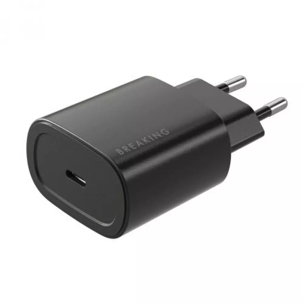 СЗУ Breaking P-07, USB-C, PD 25W, 3A+кабель USB-C-Lightning (черный) 22242